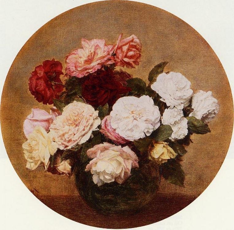 Henri Fantin-Latour A Large Bouquet of Roses